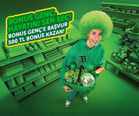 Bonus Genç'e başvur 500 TL bonus kazan! 